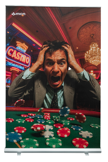 Casino decoratie voor casino avond